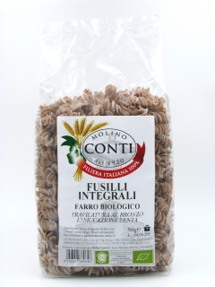 Organic wholemeal spelt fusilli