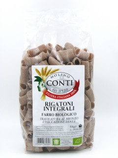 Rigatoni integrali di farro bio