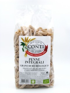 Penne integrali di grano duro bio