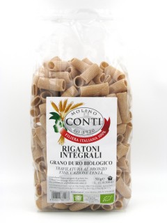 Rigatoni integrali di grano duro bio