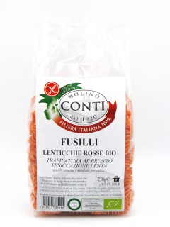 Fusilli di lenticchie rosse bio
