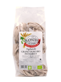 Tagliatelle integrali di grano duro bio